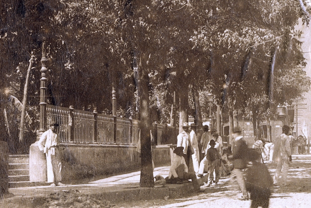 PLAZA BOLIVAR, PALACIO EPISCOPAL, CARACAS, CIRCA 1890